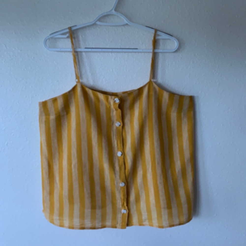 Gold Old Navy Shirt with Spaghetti Straps